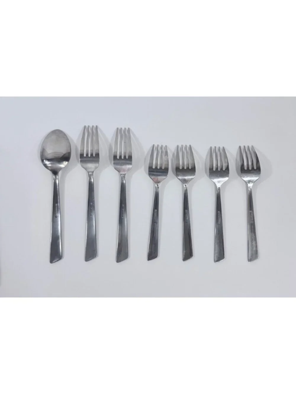 Farberware 7-Piece Replacement Flatware Set 6 Forks & 1 Spoon 18/10 Stainless St
